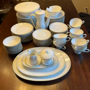 China Set Rosenthal Continental R962 Small Gray Rectangles SEE DESCRIPTION/PICs - Picture 1 of 9