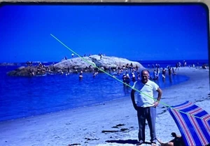 vtg 35mm Slide Original Photo lot Boston MA Cape Cod Beach 1960 ships Mayflower - Picture 1 of 4