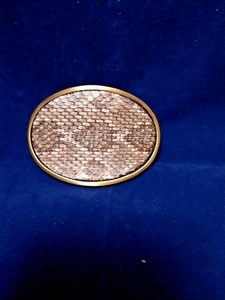 Real Western Rattlesnake Belt Buckle made in USA - Picture 1 of 4