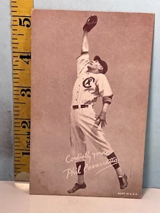 1947-66 Exhibits Baseball Cards: Phil Cavarratta Cubs - Picture 1 of 1