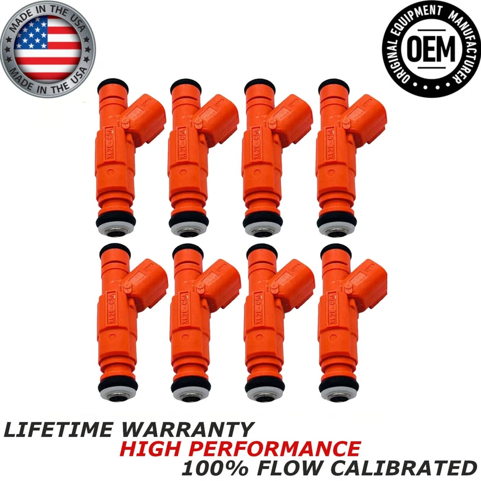 NEW OEM 8X Bosch Fuel Injectors For 2003-2004 Ford Crown Victoria 4.6L V8 - Image 1 of 4