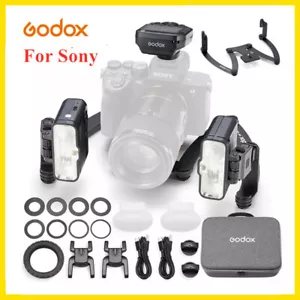 Godox MF12-DK1 Dental TTL Macro Flash Light Speedlite Dual Head+MF-DB Bracket - Picture 1 of 7