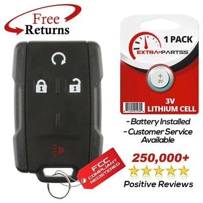 For 2016 2017 2018 Chevrolet Silverado 1500 2500 3500 Keyless Remote Key Fob 4B Foto 1 de 4