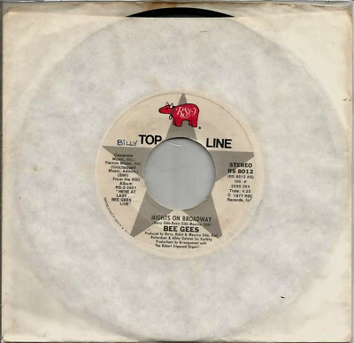 BEE GEES - NIGHTS ON BROADWAY / BOOGIE CHILD - USA - 7"- 1977 - Image 1 of 2