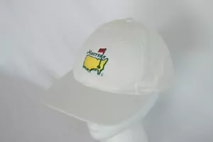 Vintage American Needle The Masters weißer Hut Golfriemen hinten Augusta National - Bild 1 von 8