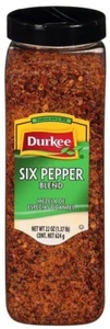 Six Pepper Blend Seasoning Mix by Durkee 22oz Bonus Size **SEALED** Good Stuff - Picture 1 of 3