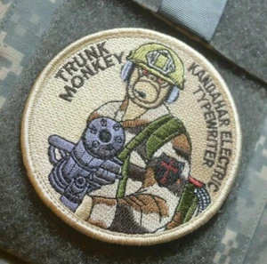 Attack Helicopter Gunship vêlkrö PATCH: Trunk Monkey Gunner Electric Typewriter - Picture 1 of 15