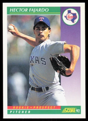 1992 Score 842 Hector Fajardo Texas Rangers - Image 1 of 2