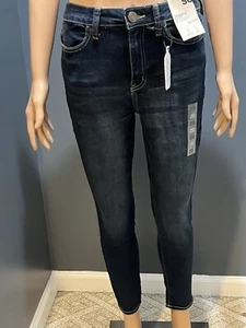 Mujer SO Talla 9 Corto Lavado Oscuro Alto Jeggings Nuevo Con Etiquetas - Imagen 1 de 8