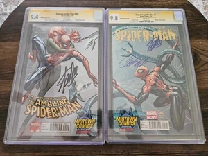 Amazing Spider-Man #700 9.4 & Superior Spider-Man #1 9.8 SSCGC Campbell Lee - Foto 1 di 6