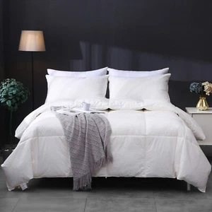 APSMILE piumone piuma d'oca piumone in cotone biologico inserto piumone letto - Foto 1 di 28