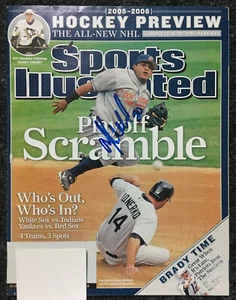 RONNIE BELLIARD CLEVELAND INDIANS SIGNED AUTO 2005 SPORTS ILLUSTRATED MAGAZINE - Picture 1 of 6