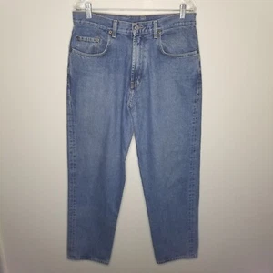 Vintage Lucky Brand Mens Made In USA Straight Blue Jeans Size 34x32 - Picture 1 of 6