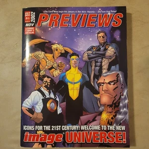 Previews Magazine, November 2002, First App. Invincible, + August 1st Hush! - Picture 1 of 8