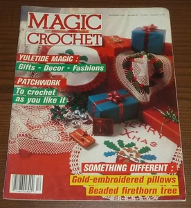 Magic Crochet Magazine Issue No. 51 December 1987 Vintage 34 Projects Christmas - Picture 1 of 1