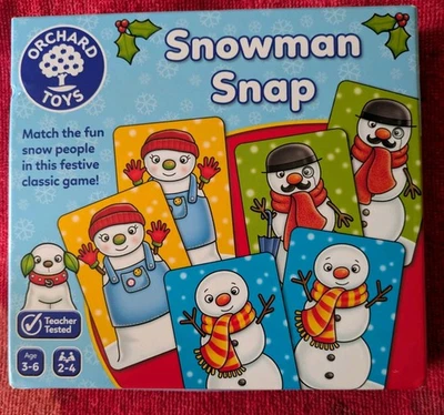 BN Orchard Toys Snowman Snap Children's Game Toys Ages 3-6 -  Christmas -  - Image 1 of 4