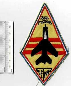 F-100 SUPER SABRE 205 Missions Jet Plane Interceptor US Air Force USAF Patch - Picture 1 of 2