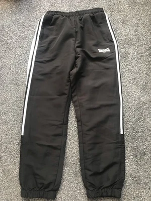 Black/White Lonsdale Joggers 9/10 Years - Image 1 of 4
