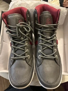 25. NEW MENS Australia High Top Sneakers Size 12 M Charcoal - Picture 1 of 5