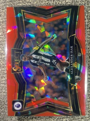 24-25  Panini Select Premier League - Field Level Alexander Isak Red Ice Prizm - Image 1 of 2