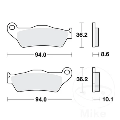 TRW Brake Pads Sintered Rear SH Fits BMW K 1300 GT 2009-2011 - Image 1 of 4