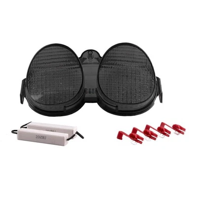 LED Tail Light with Turning Signal Lamp Smoke Fits YAMAHA R6 2001 2002 - Image 1 of 4