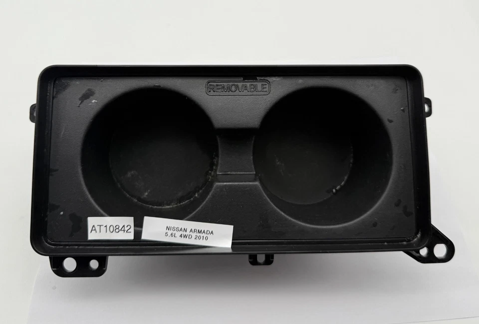 Portavasos consola central delantera extraíble negro OEM 08-15 Nissan Armada Titan Foto 1 de 4