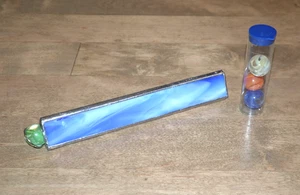 Handheld Kaleidoscope | *Vintage* Stained Glass Fine Hand Crafted w/ Marbles - Picture 1 of 4