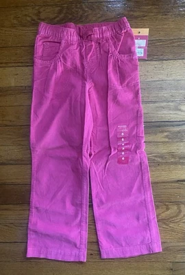 NUEVO Sonoma Niñas Pequeñas Talla 6 Rosa Pull On Pana Pantalones con Cintura Elástica Nuevo con Etiquetas Foto 1 de 3