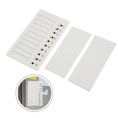 White Chores Chart Memo Board Elder Care To Do List Planner Blank Note Board Set - Image 1 of 4