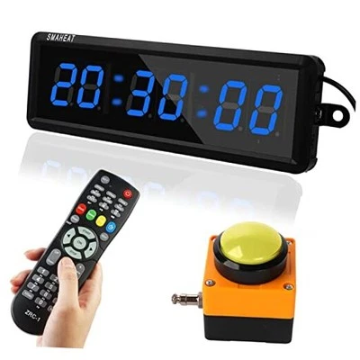 Fitness Timer with Stopwatch Button, Suitable for 1.5 Inch Six-bit All-blue - Image 1 of 4