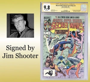 Marvel Super Heroes Secret War #3 CGC 9.8 (1984) Marvel, firmado por Jim Shooter - Imagen 1 de 5