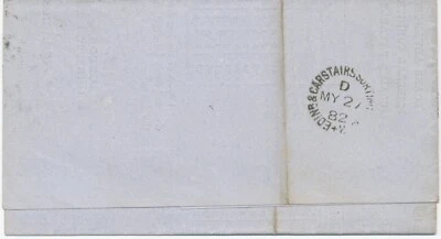 GB „EDINr & CARSTAIRS SORTING TENDER“ RAILWAY postmark on very fine cover w. QV - Image 1 of 4