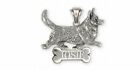 Corgi Pendant Jewelry Sterling Silver Handmade Dog Pendant CG12-NP