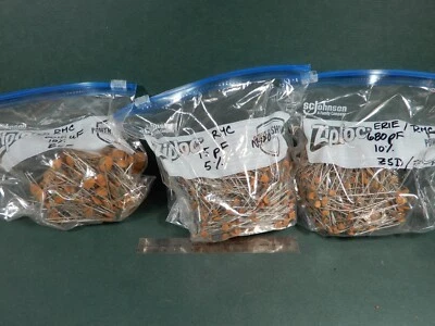 RMC ++ 陶瓷圆盘电容器套装 3 值超过 1 1/2 磅全新陈货 — 第 1/4 张图片