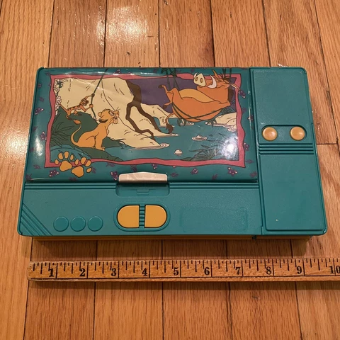 Vintage Disney The Lion King Touch Button Pencil Case Storage 1990s Cover