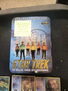 Star trek 30th Anniversary Metal Collector Cards by Metallic Impressions  - Picture 1 of 8