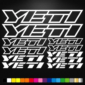 FITS Yeti Vinyl Decals Stickers Sheet Bike Frame Cycle Cycling Bicycle Mtb - Picture 1 of 1