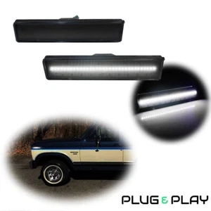 Front Side Fender White LED Marker Lights For 1980-86 Ford BRONCO F150 F250 F350 - Bild 1 von 11