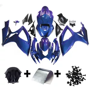 Chameleon Blue Purple Fairing For Suzuki 2006 2007 GSXR600 750 06 07 K6 Bodywork - Picture 1 of 9
