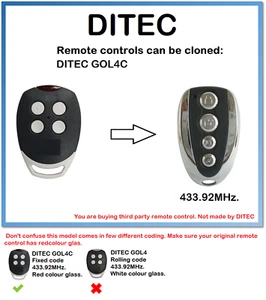 Ditec GOL4C Telecomando Universale Duplicatore 4-Channel 433.92MHz - Foto 1 di 2