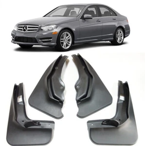 New Mud Flaps Splash Guards For 2007-2014 Mercedes Benz C Class Sport Saloon - Picture 1 of 8