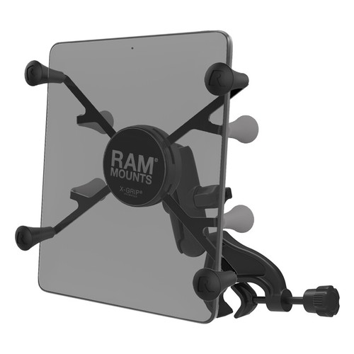 RAM X-Grip Mount with Yoke Clamp Base for 7"-8" Tablets