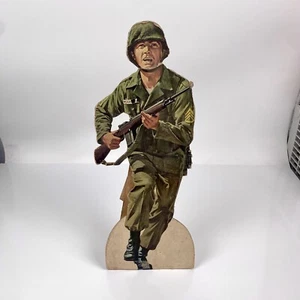 Espositore Ritaglio Soldato Standee Reclutamento Esercito 1965-Epoca Vietnam-non stampa governativa - Foto 1 di 17