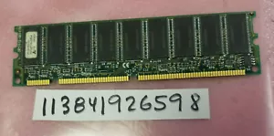 128MB SDR SD SDRAM PC100 100 SYNCH DUAL RANK 18CHIPS 8X8 168PIN ECC UBDIMM - Picture 1 of 1