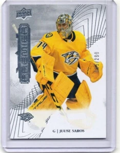 2022-23 Upper Deck Premier Juuse Saros Base /299 #55 Nashville Predators - Picture 1 of 2