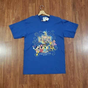 T-Shirt Y2K Disneyland Resort 50. Jubiläum 2005 blau Erwachsene Medium neu - Bild 1 von 8