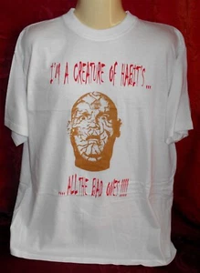 MENS UNISEX WHITE 100% COTTON I'M A CREATURE OF HABIT -ALL THE BAD ONES !!!! XXL - Picture 1 of 2