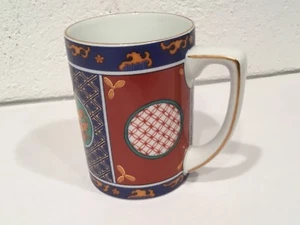 Neiman Marcus Imari Estilo Taza Café Té Japón Azul Dorado Borde Exclusivo Difícil de Encontrar Raro - Imagen 1 de 8