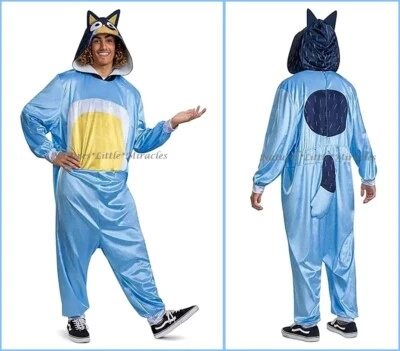 Disfraz de Halloween Bandido Azul Para Hombre Talla Grande-XL Perro Papá Adulto Disney Mono Foto 1 de 4